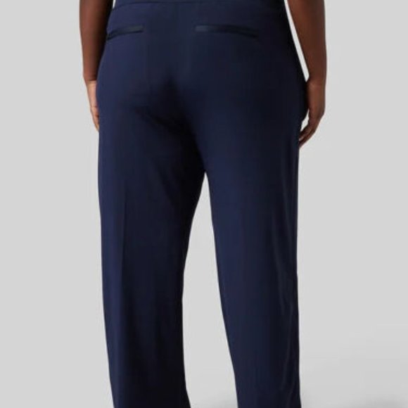 Athleta 2021 Nolita Wide Leg Pants Navy Blue Women's Plus Size 24 H13676 - Picture 13 of 13